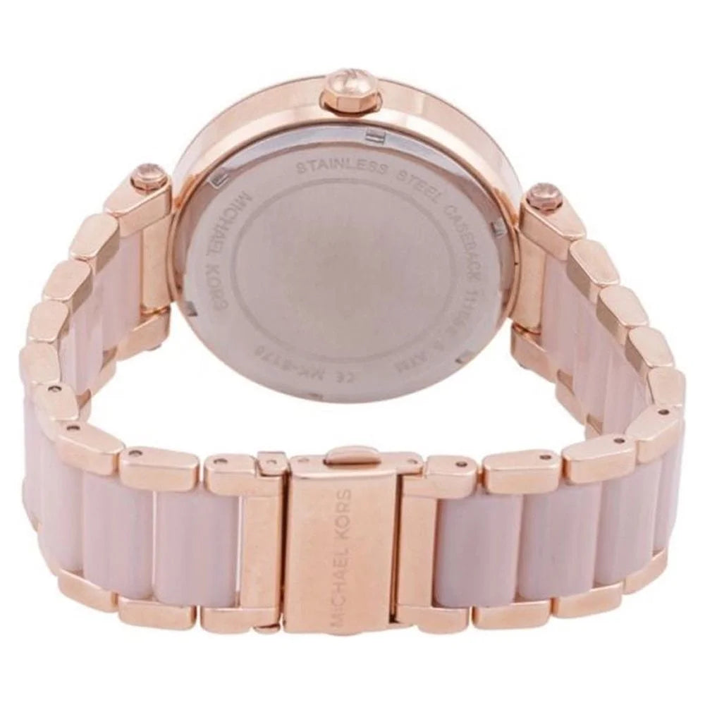 Michael Kors MK6176 Parker Crystal Pave Logo Dial Women's Watch Michael Kors MK6176 Parker Crystal Pave Logo Dial Women's Watch