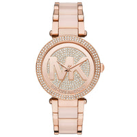 Michael Kors MK6176 Parker Crystal Pave Logo Dial Women's Watch