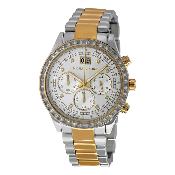 Michael Kors MK6188 Brinkley Chronograpgh Silver Dial Women's Watch