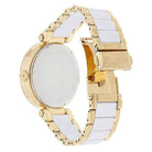 Michael Kors MK6313 Parker Gold-Tone and White Acetate Women's Watch