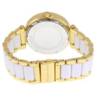 Michael Kors MK6313 Parker Gold-Tone and White Acetate Women's Watch