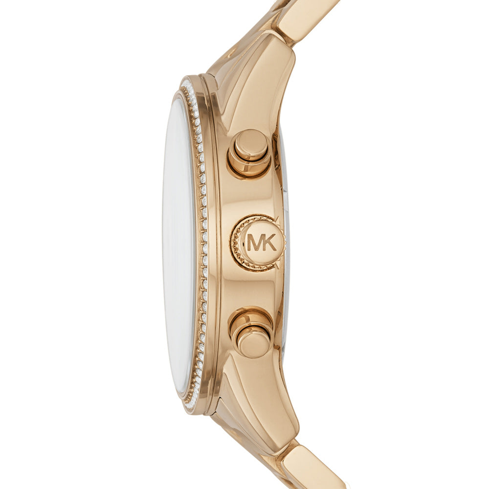 Michael Kors MK6356 Ritz Chronograph Gold Dial Women's Watch