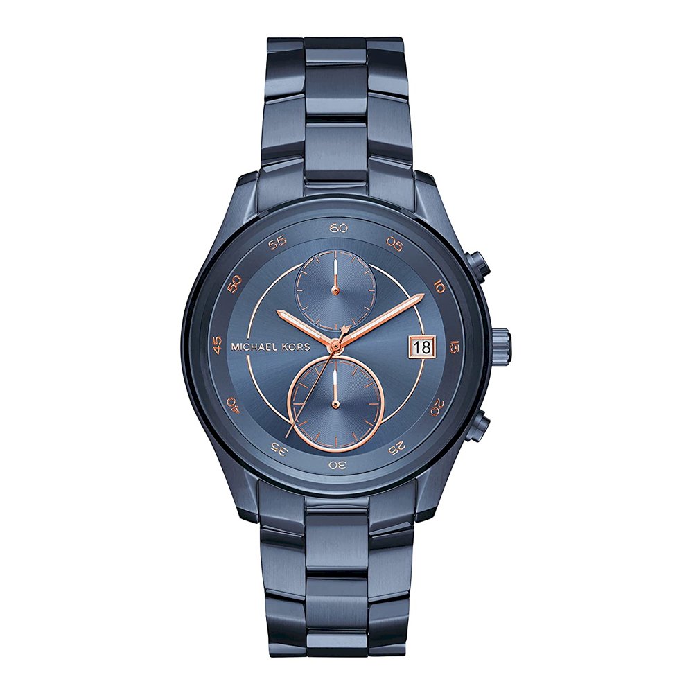 Michael Kors MK6468 Watch Briar Navy Blue Dial Ladies Multifunction