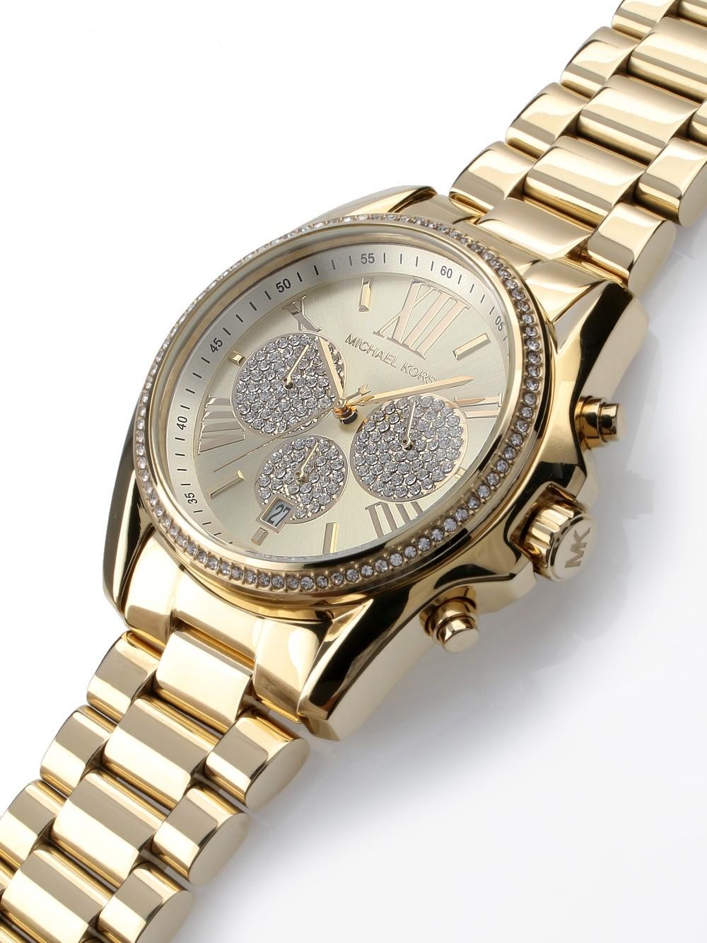 Michael Kors MK6538 Gold Bradshaw Pave Women's Watch