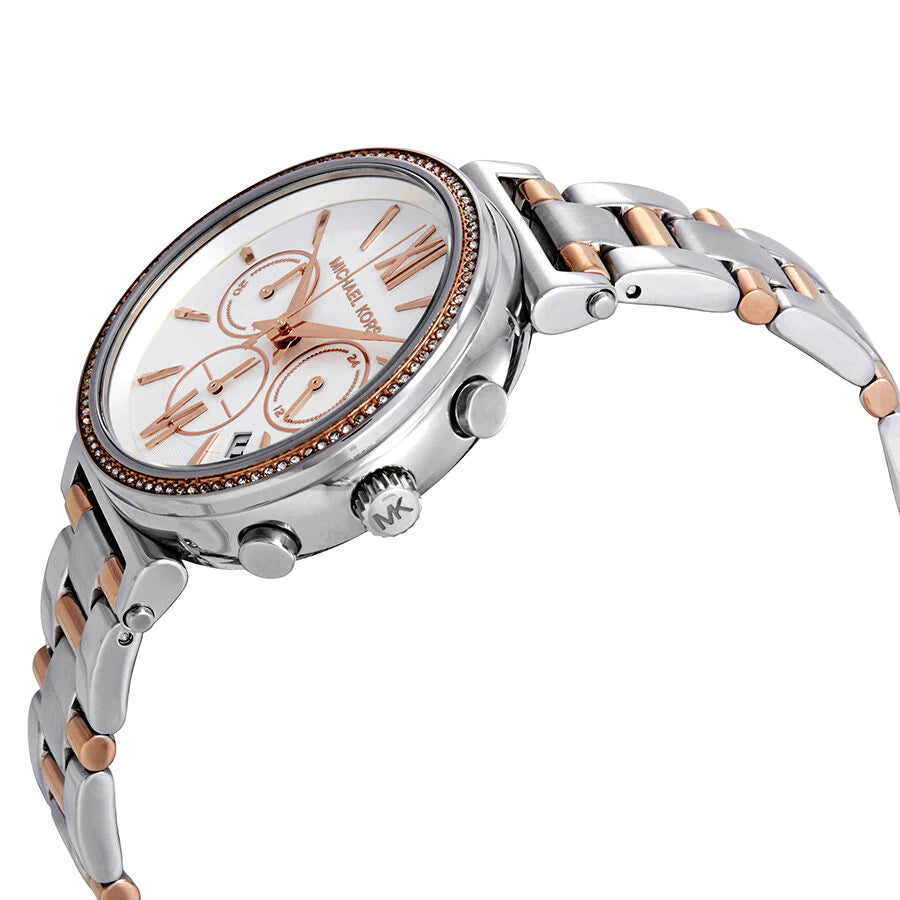 Michael Kors MK6558 Sofie Chronograph Crystal Silver Dial Women s Watc