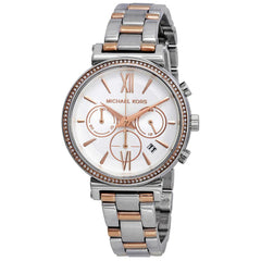 Michael Kors MK6558 Sofie Chronograph Crystal Silver Dial Women's Watc