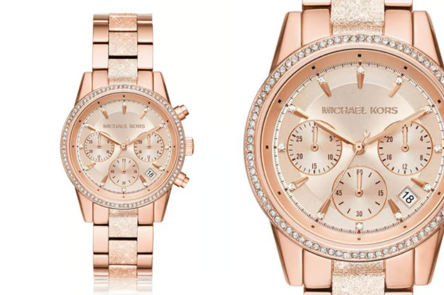 MICHAEL KORS CHRONOGRAPH レディース 腕時計 Michael Kors Womens Watch 39mm Rose Gold Tone Chronograph MK-5491