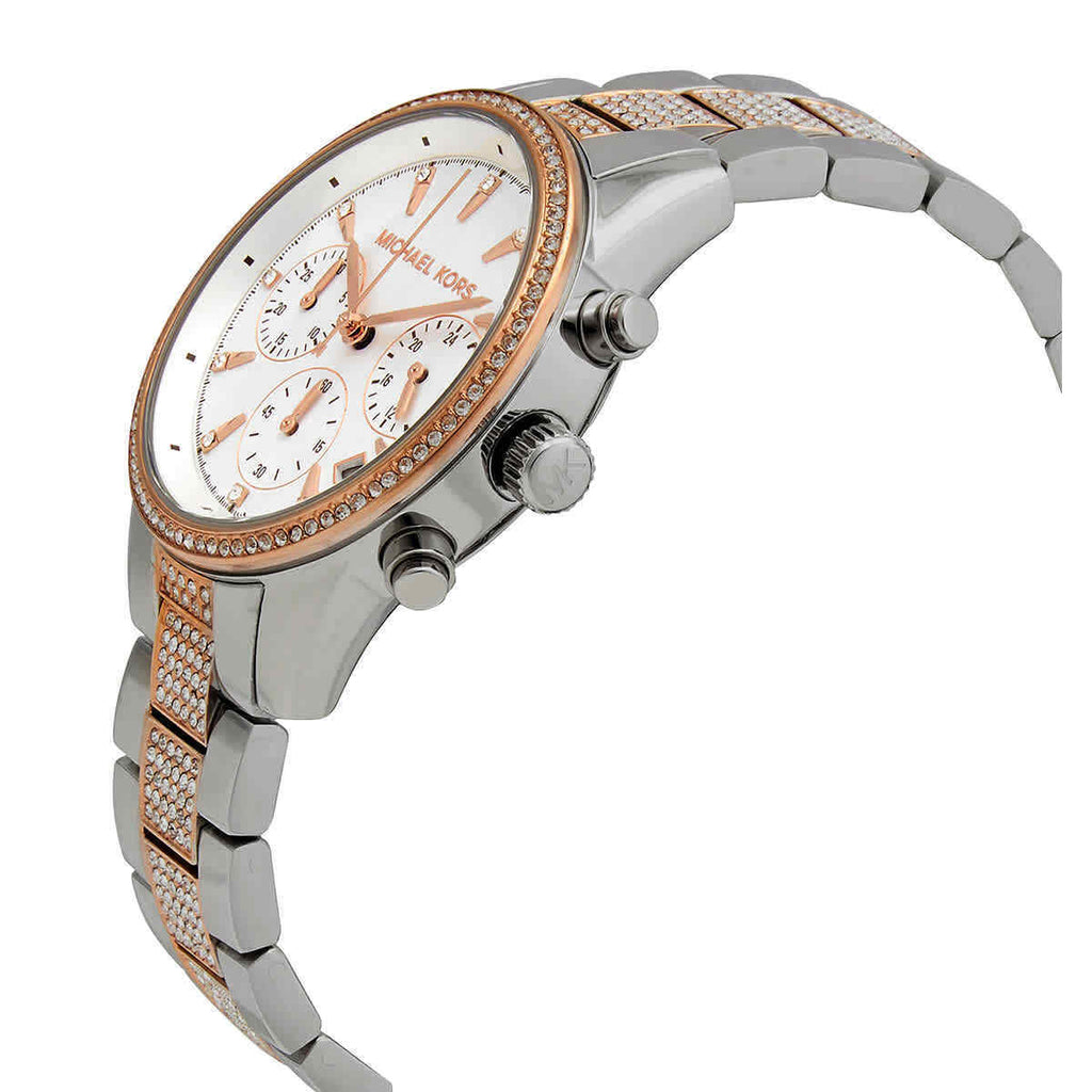 Rose Gold Mk6651 Watch Michael Kors Ritz Pavé Two-Tone Unisex