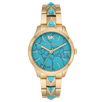 Michael Kors MK6670 Runway Mercer Turquoise Dial Women's Watch