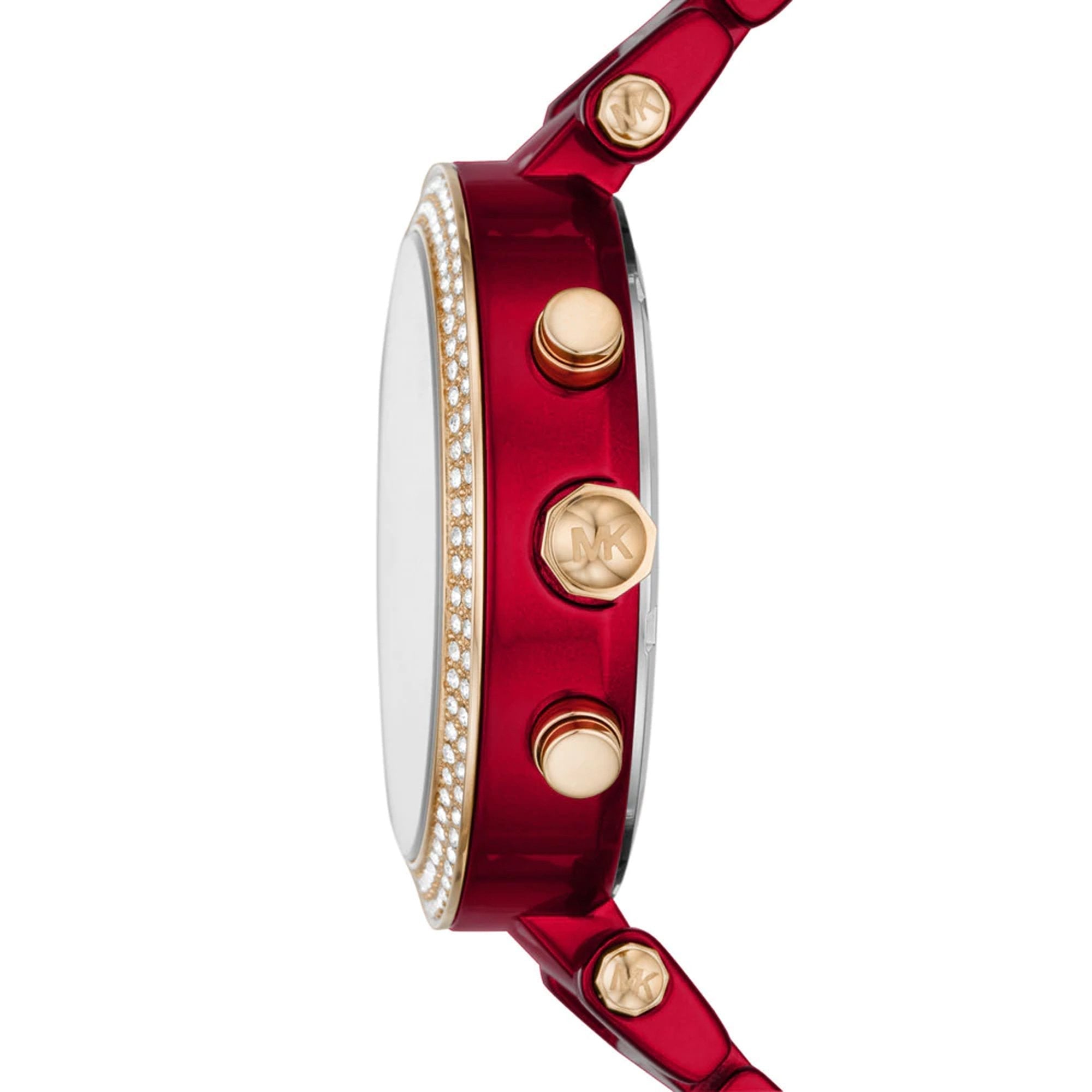 Michael Kors MK6805 Parker Red Coated steel Women's Watch