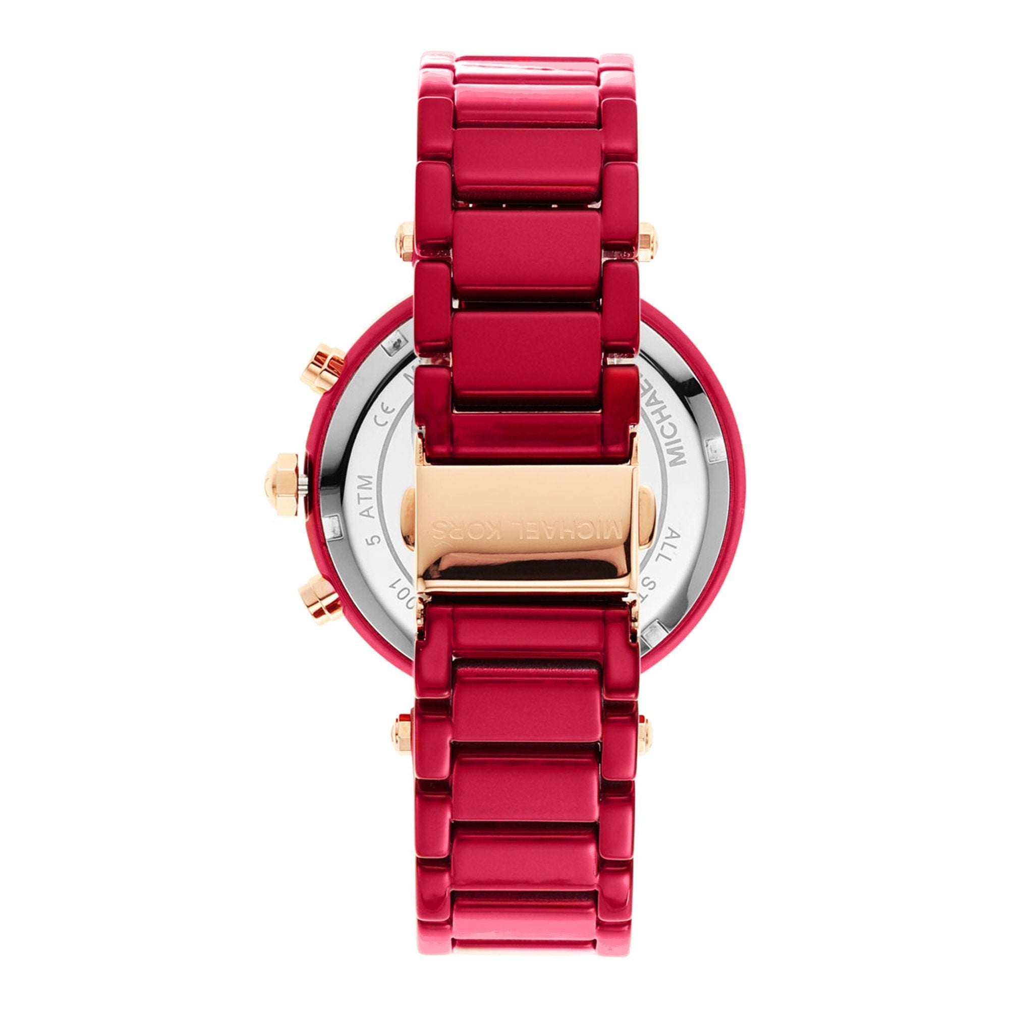 Michael Kors MK6805 Parker Red Coated steel Women's Watch