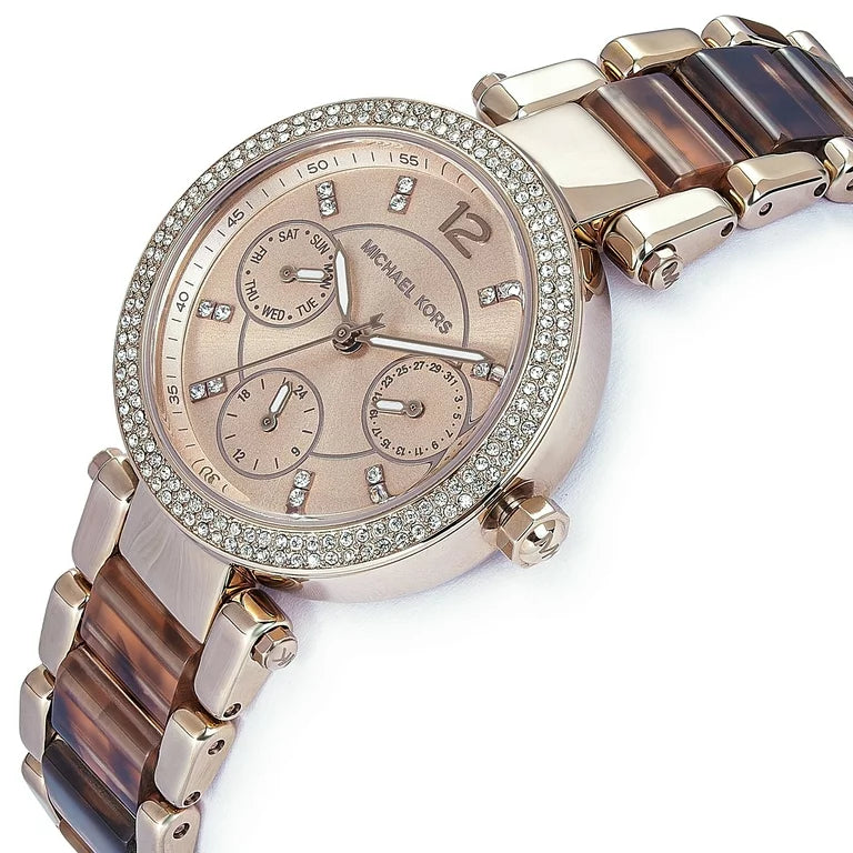 Michael Kors MK6834 Quartz Crystal Rose Gold Dial Women's Watch