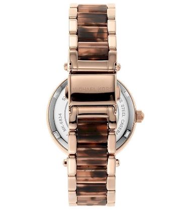 Michael Kors MK6834 Quartz Crystal Rose Gold Dial Women's Watch