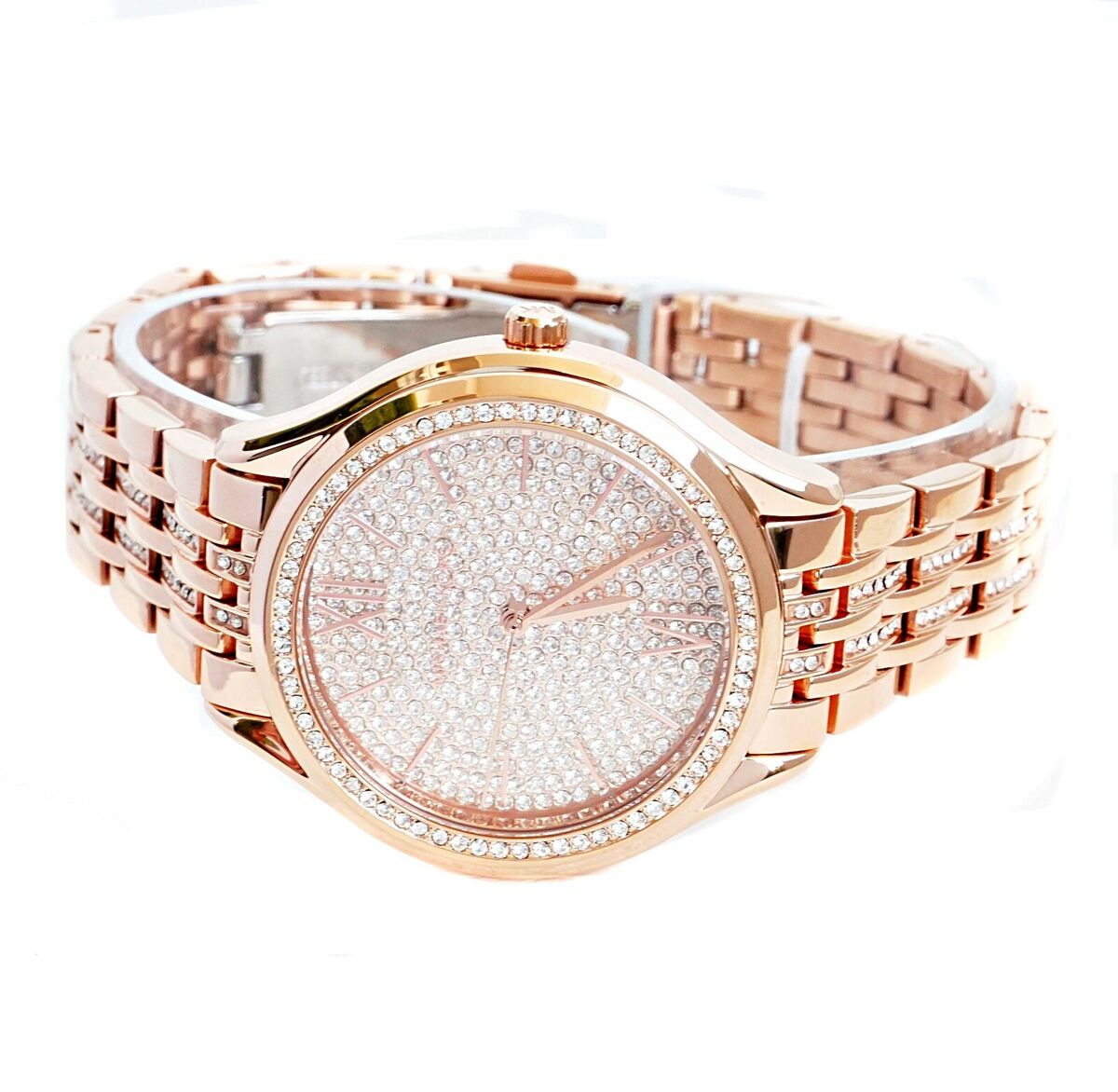 Michael Kors MK7085 Mindy Rose Gold-Tone Alloy Women's Watch