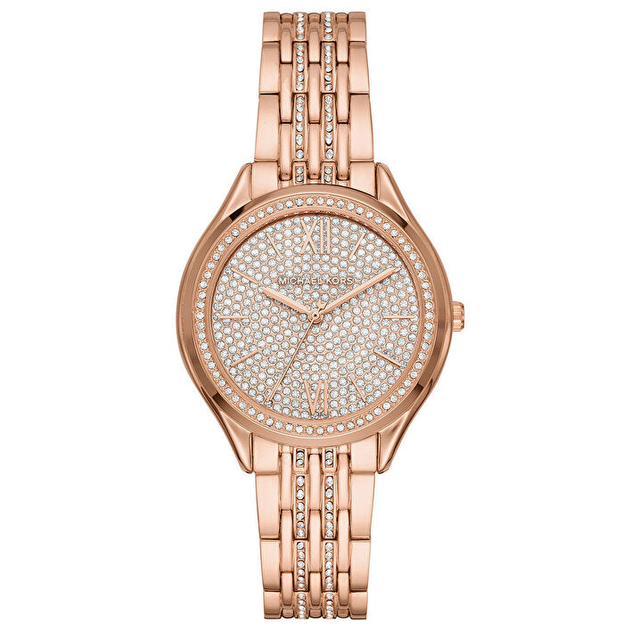 Michael Kors MK7085 Mindy Rose Gold-Tone Alloy Women's Watch