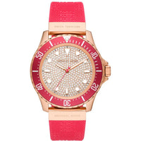 Michael Kors M7359 Everest Analog Rose Gold Dial Pink Silicone Strap Women's Watch