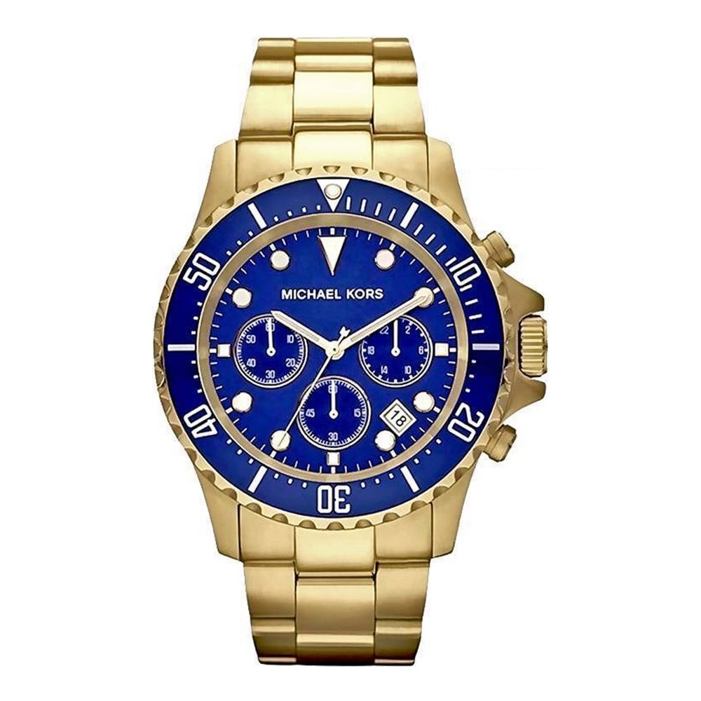 Michael Kors MK8267 Everest Chronograph Navy Dial Gold-tone Men's Watch