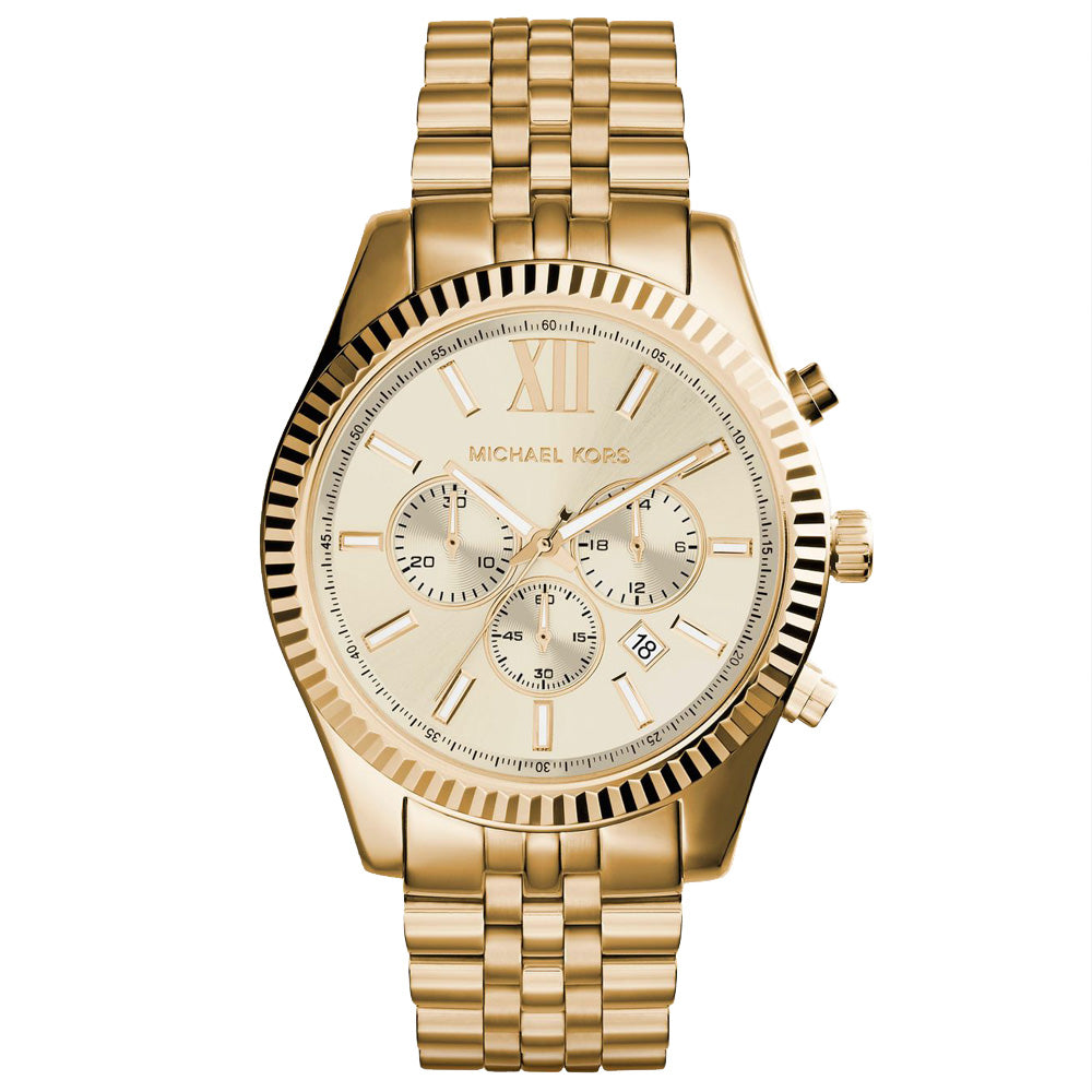 Michael Kors Gold Stainless Steel Chronograph Watch Michael Kors Men main image 2