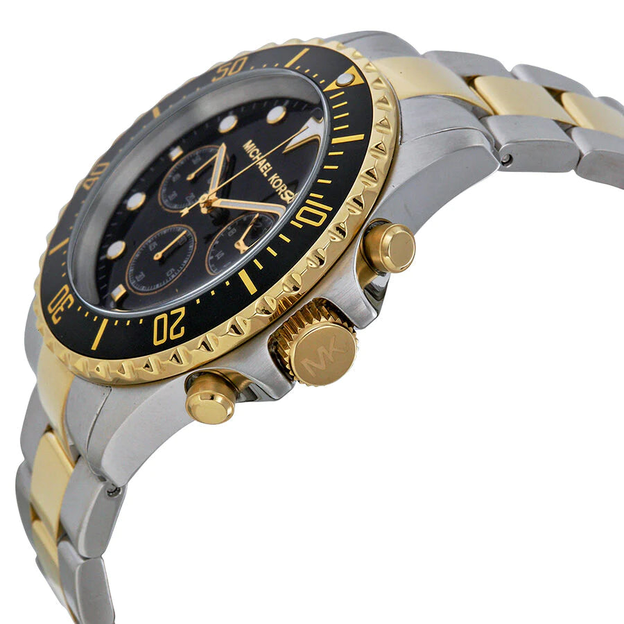 Michael Kors MK8311 Everest Black Dial Two-tone Men's Watch