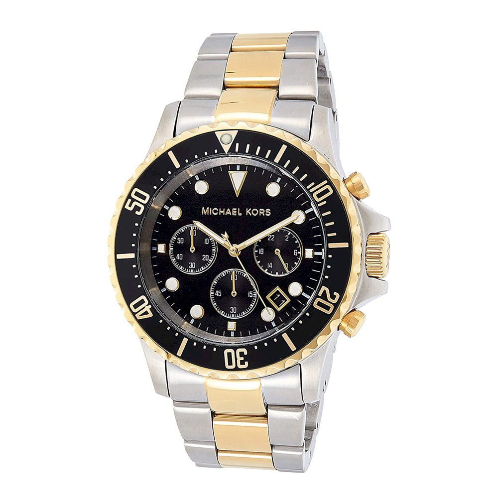 Michael Kors MK8311 Everest Black Dial Two-tone Men's Watch