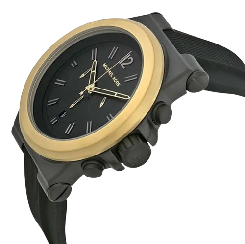 Michael Kors MK8383 Dylan Black Rubber Quartz Men's Watch