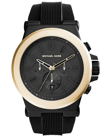 Michael Kors MK8383 Dylan Black Rubber Quartz Men's Watch