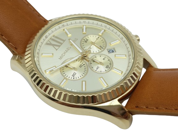 Michael Kors MK8447 Lexington Chronograph Gold Dial Men's Watch