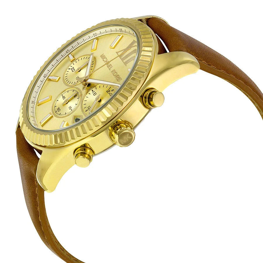Michael Kors MK8447 Lexington Chronograph Gold Dial Men's Watch