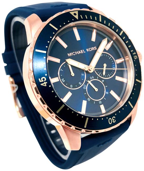 Michael Kors MK7163 Cunningham Blue Silicon Men's Watch