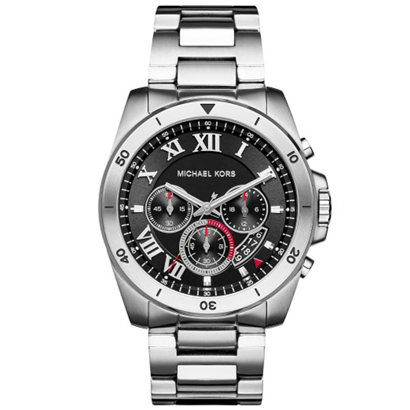Michael Kors MK8438 Brecken Chronograph Black Dial Men's Watch - WATCH ACES