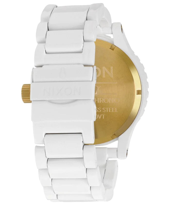 Nixon A083-1035 Chrono All White Men's Watch