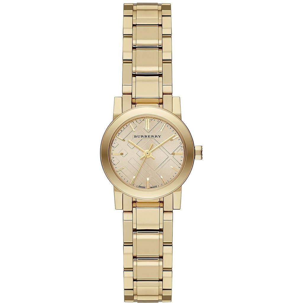 Burberry BU9227 The City Gold Dial Gold Steel Strap Women's Watch