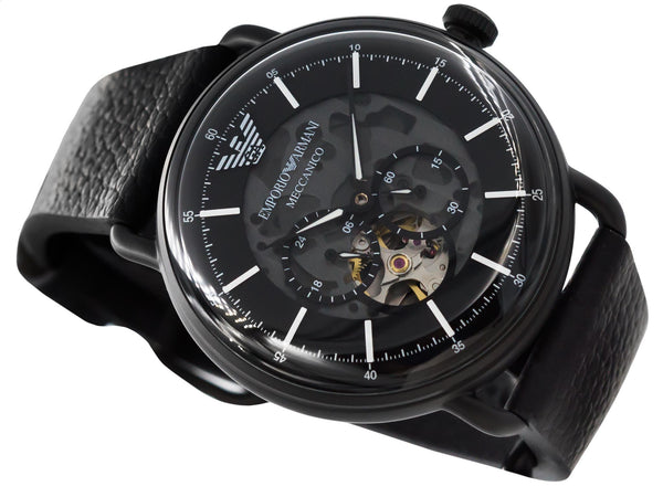 Emporio Armani AR60028 Multifunction Black Leather Men's Watch