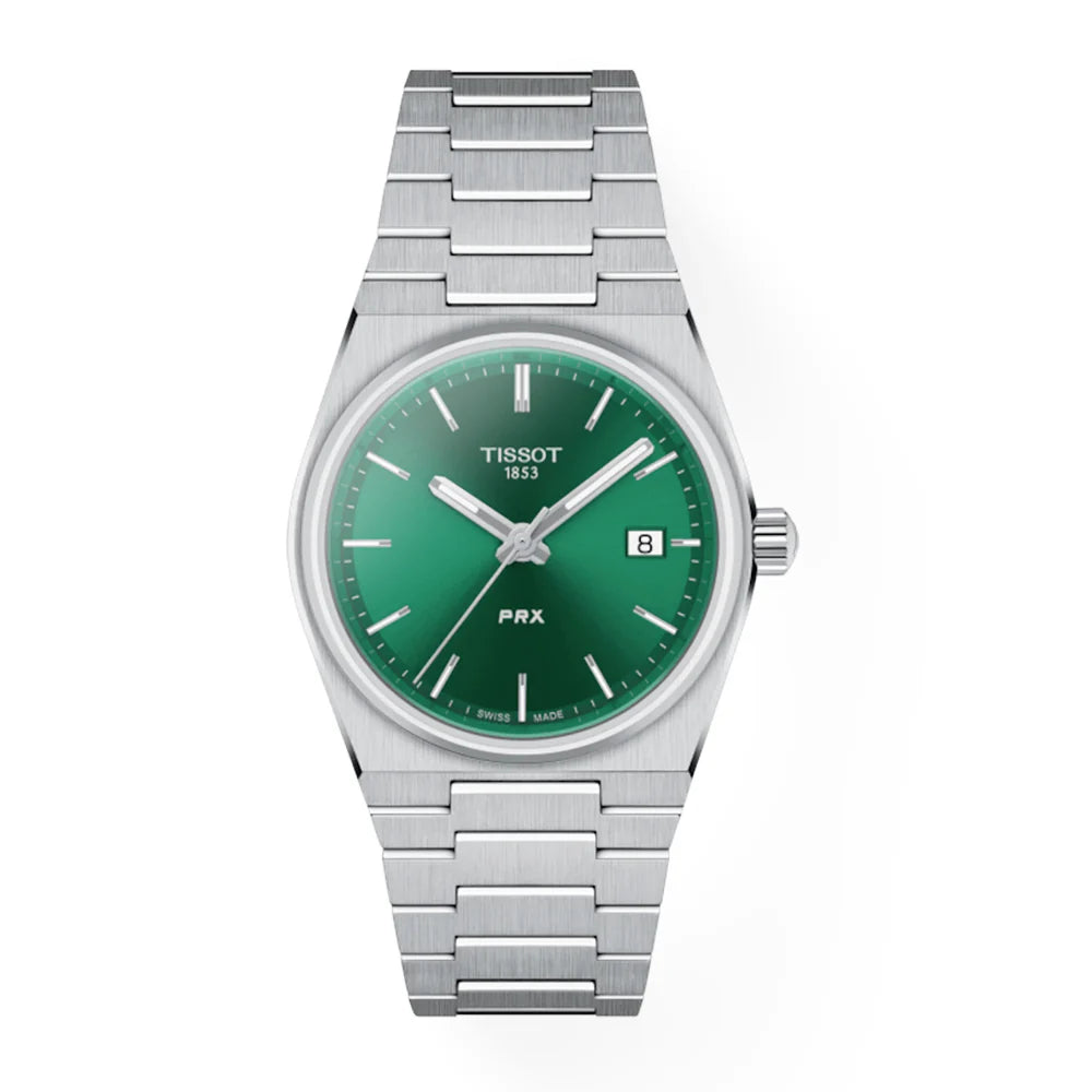 Tissot T137.210.11.081.00 PRX Quartz Green Dial Steel Women's Watch