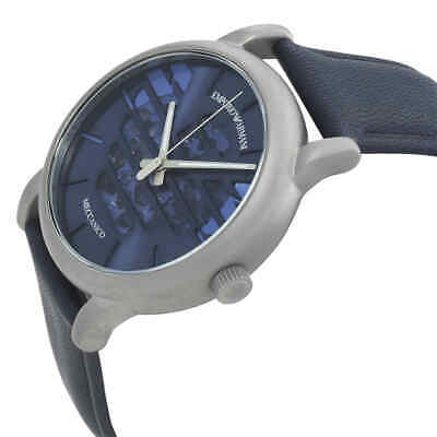 Emporio Armani AR60030 Blue Leather Men's Watch
