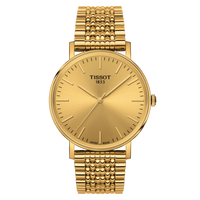 Tissot T109.410.33.021.00 T Classic Gold Dial Gold Mesh Bracelet Men's Watch