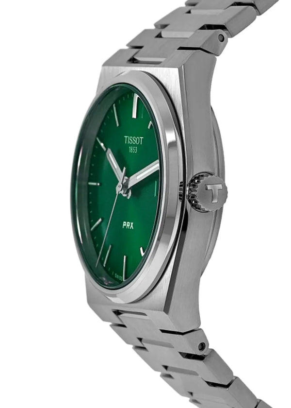 Tissot T137.210.11.081.00 PRX Quartz Green Dial Steel Women's Watch