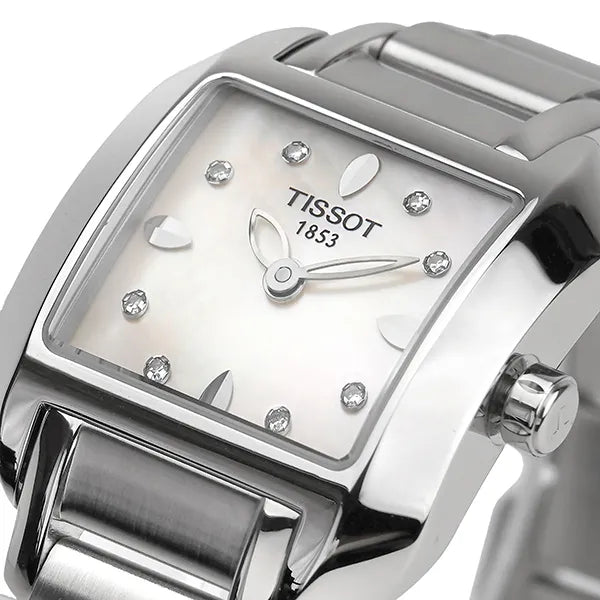 Tissot T02.1.285.74 T-Trend T-Wave Mother of Pearl Diamond Women's Watch