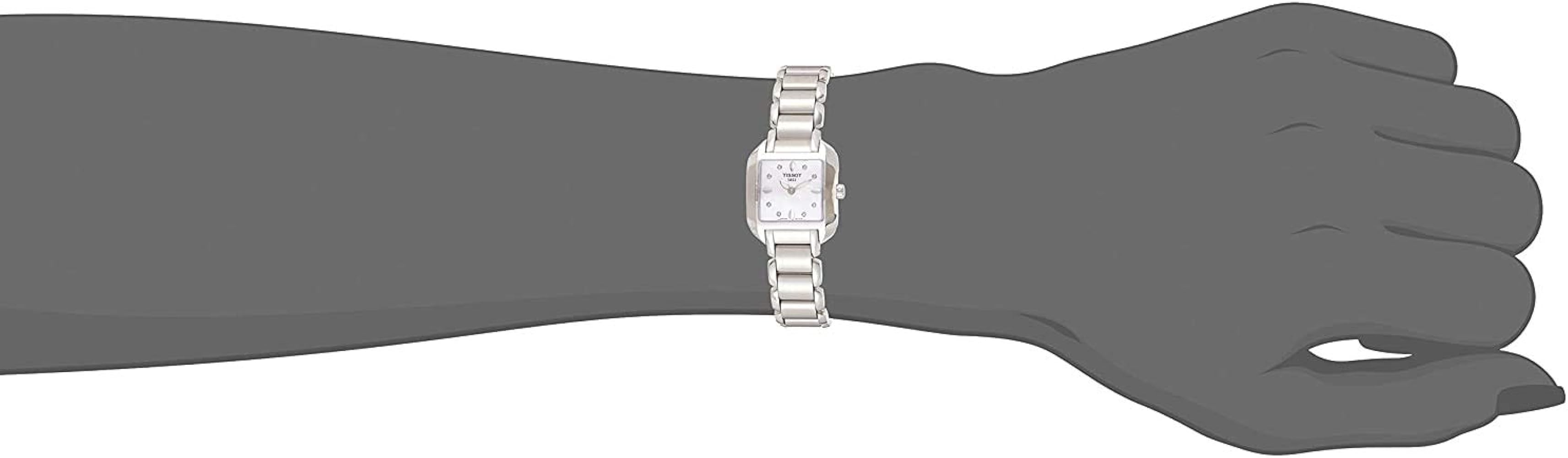 Tissot T02.1.285.74 T-Trend T-Wave Mother of Pearl Diamond Women's Watch