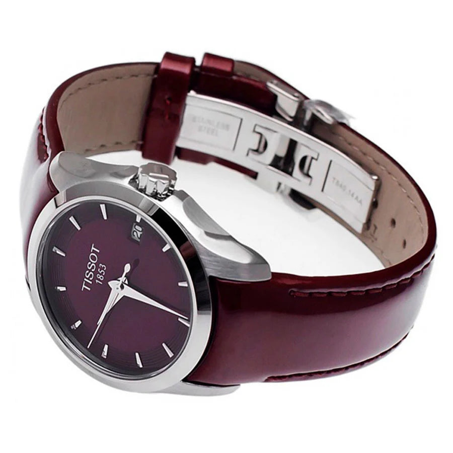 Tissot T035.210.16.371.00 Couturier Red Dial Women's Watch