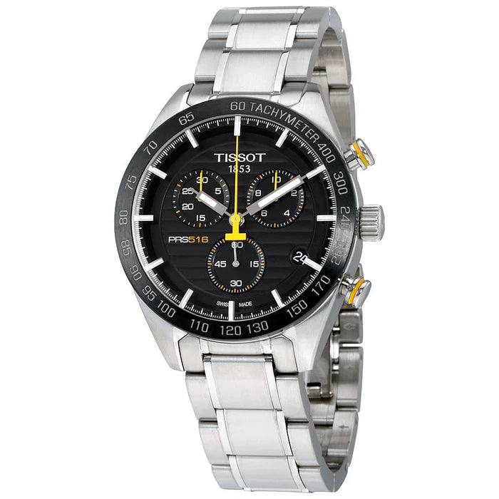 Tissot T100.417.11.051.00 PRS 516 Chronograph Black Dial Men's Watch
