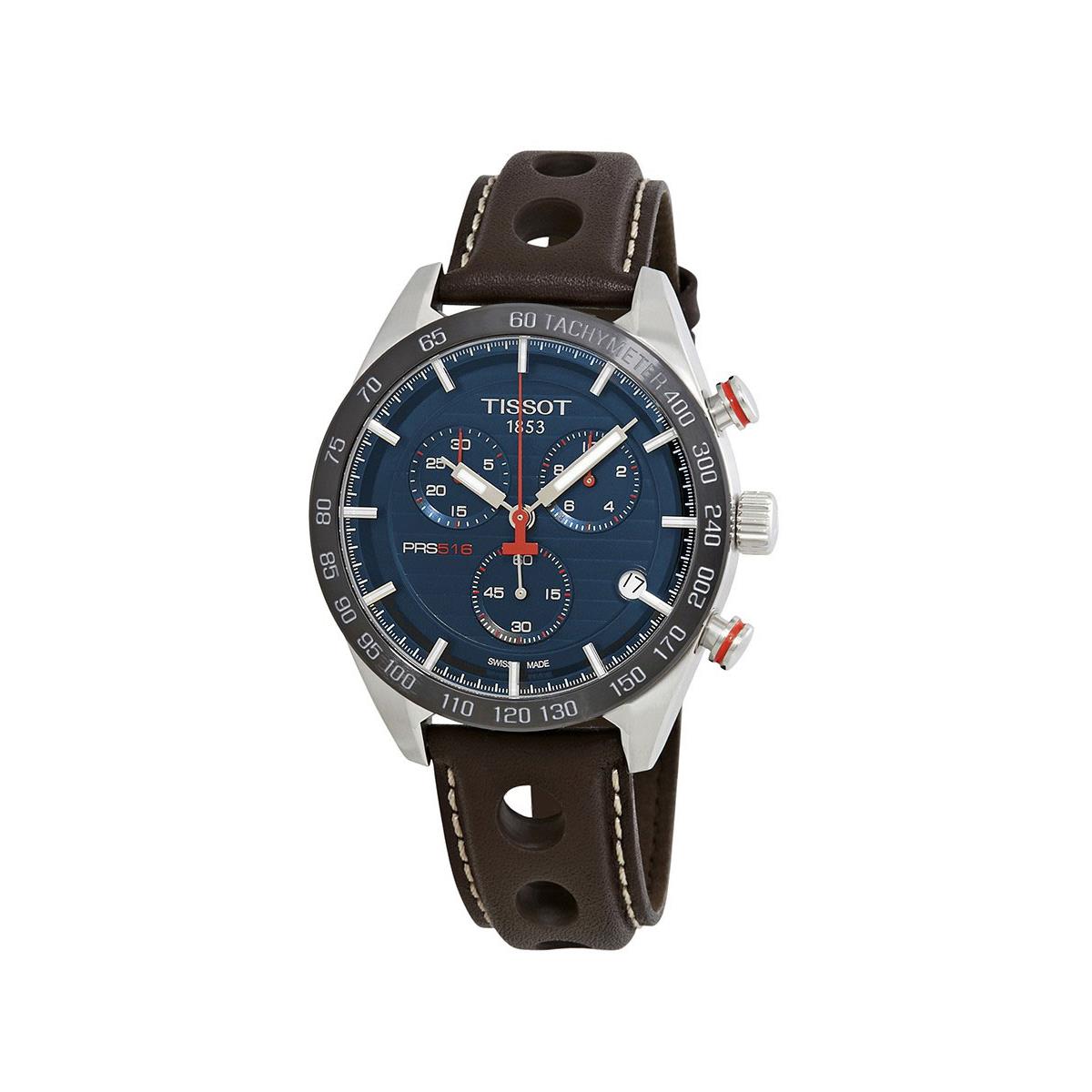 Tissot T100.417.16.041.00 PRS 516 Chronograph Blue Dial Men's Watch