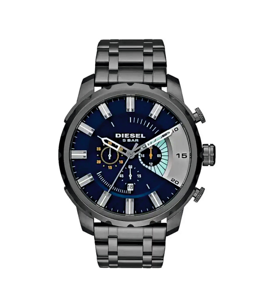 Reloj de hombre Diesel DZ4358 Stronghold Chronograph de acero inoxidable gris