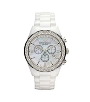 Emporio Armani AR1456 White Dial Ceramic Men's Watch