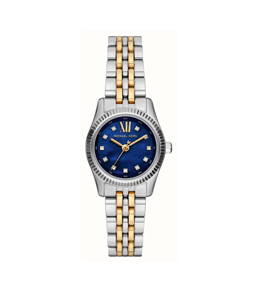Michael Kors MK4865 Lexington Blue Mother of Pearl Dial Two Tone Steel Strap Women's Watch
