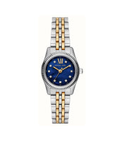 Michael Kors MK4865 Lexington Blue Mother of Pearl Dial Two Tone Steel Strap Women's Watch