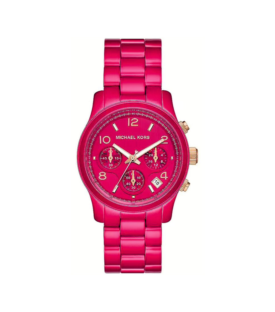 Michael Kors MK7478LE Runway Limited Edition Pink Dial Stainless Steel Women’s Watch