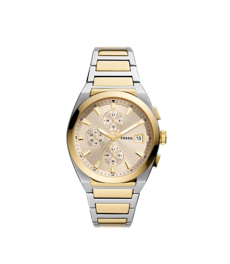 Fossil FS5796 Everett Chronograph Two‑Tone Stainless Steel Men’s Watch