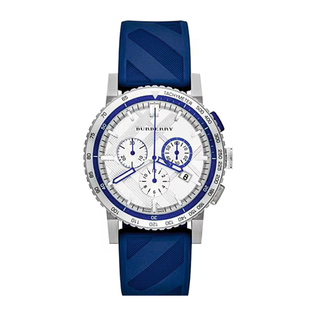 Burberry BU9808 White Dial Blue-Strap Men’s Watch – WATCH ACES