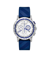 Burberry BU9808 White Dial Blue-Strap Men’s Watch